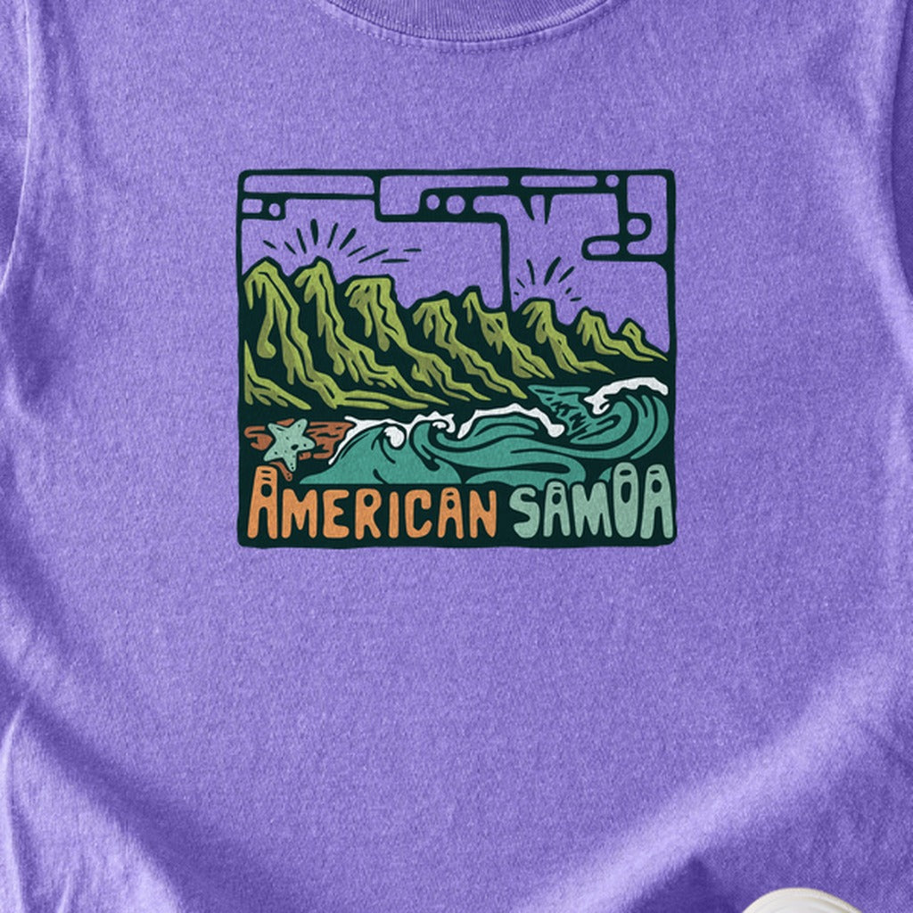 American Samoa National Park Kids Cotton T-Shirt