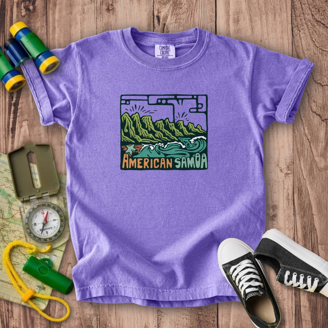 American Samoa National Park Kids Cotton T-Shirt