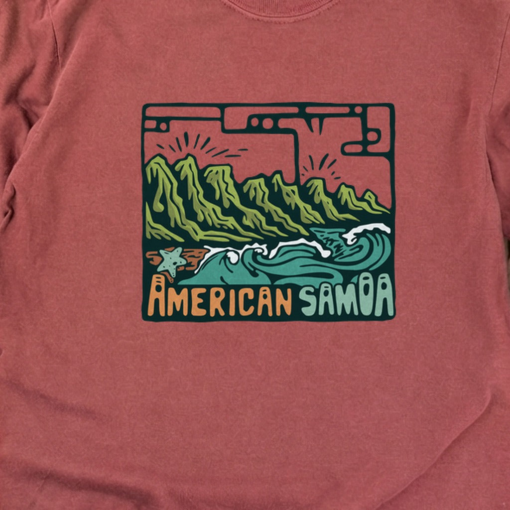 American Samoa National Park Cotton Long Sleeve