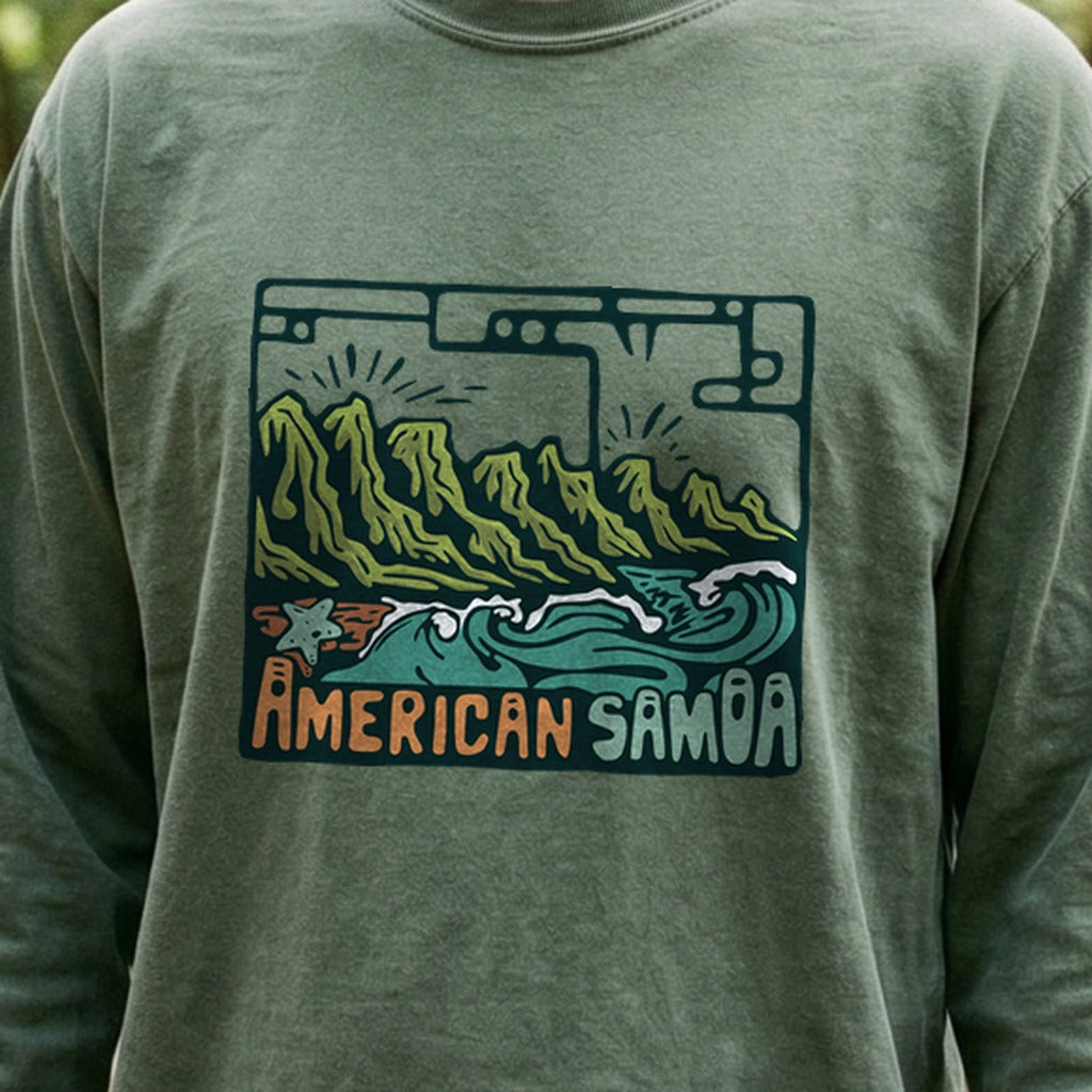 American Samoa National Park Cotton Long Sleeve