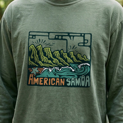 American Samoa National Park Cotton Long Sleeve