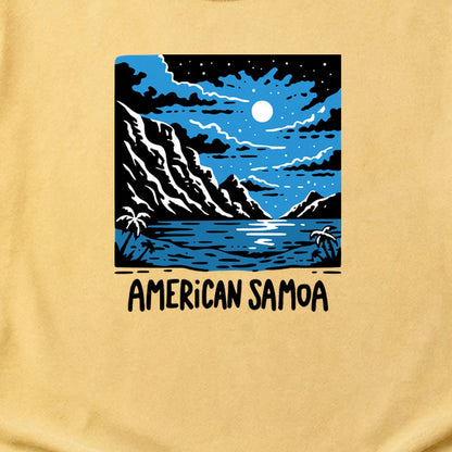 American Samoa at Night Cotton T-Shirt
