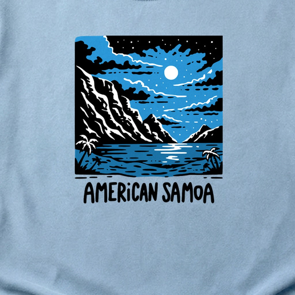 American Samoa at Night Cotton T-Shirt