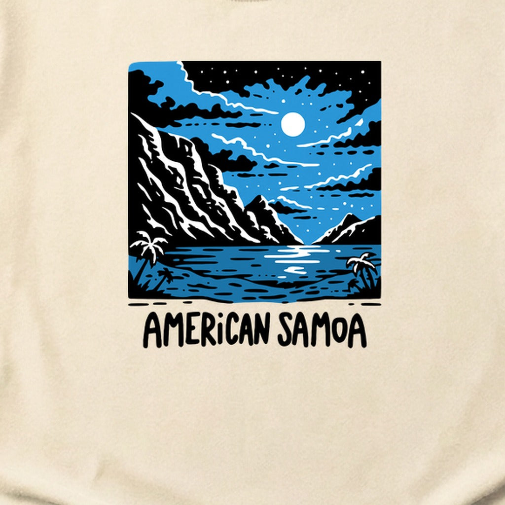 American Samoa at Night Cotton T-Shirt