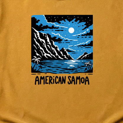 American Samoa at Night Cotton T-Shirt
