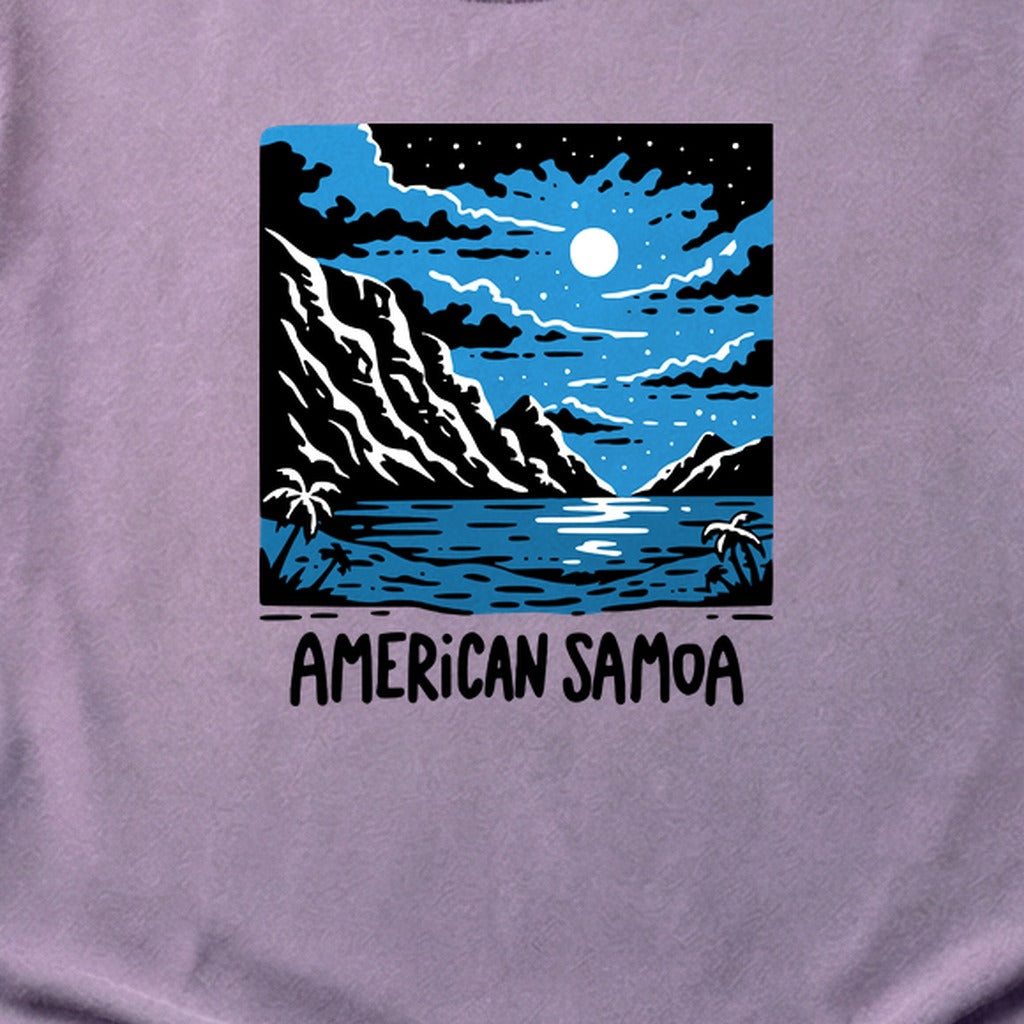 American Samoa at Night Cotton T-Shirt
