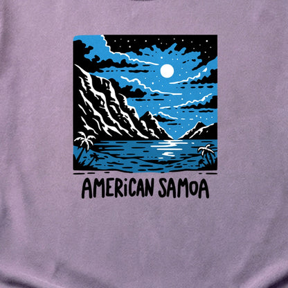 American Samoa at Night Cotton T-Shirt