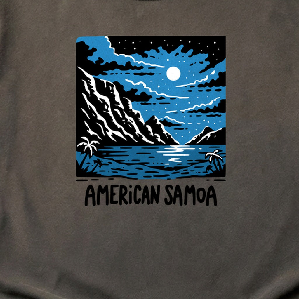 American Samoa at Night Cotton T-Shirt