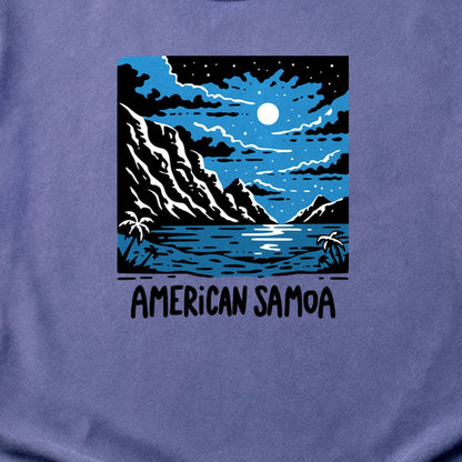 American Samoa at Night Cotton T-Shirt