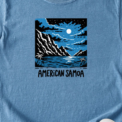 American Samoa at Night Kids Cotton T-Shirt