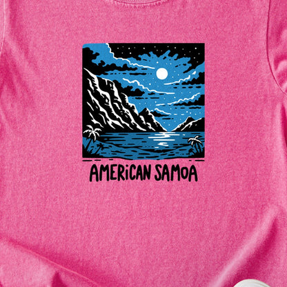 American Samoa at Night Kids Cotton T-Shirt