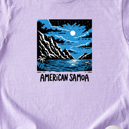 American Samoa at Night Kids Cotton T-Shirt