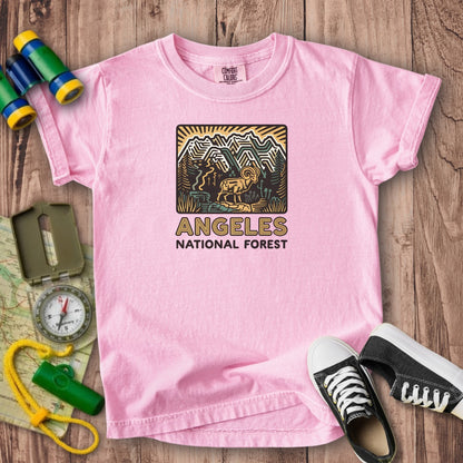 Angeles National Forest Vintage Kids Cotton T-Shirt