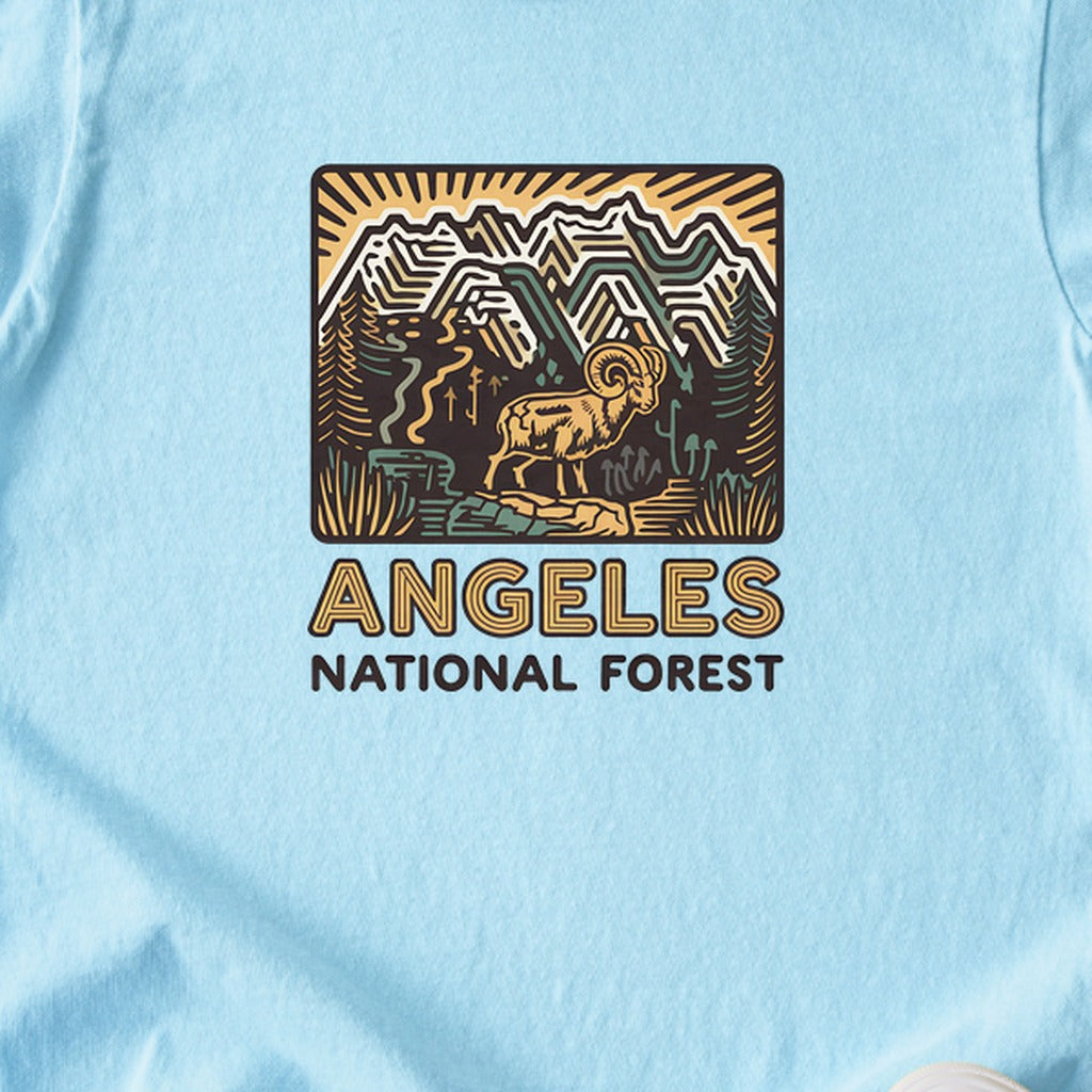 Angeles National Forest Vintage Kids Cotton T-Shirt