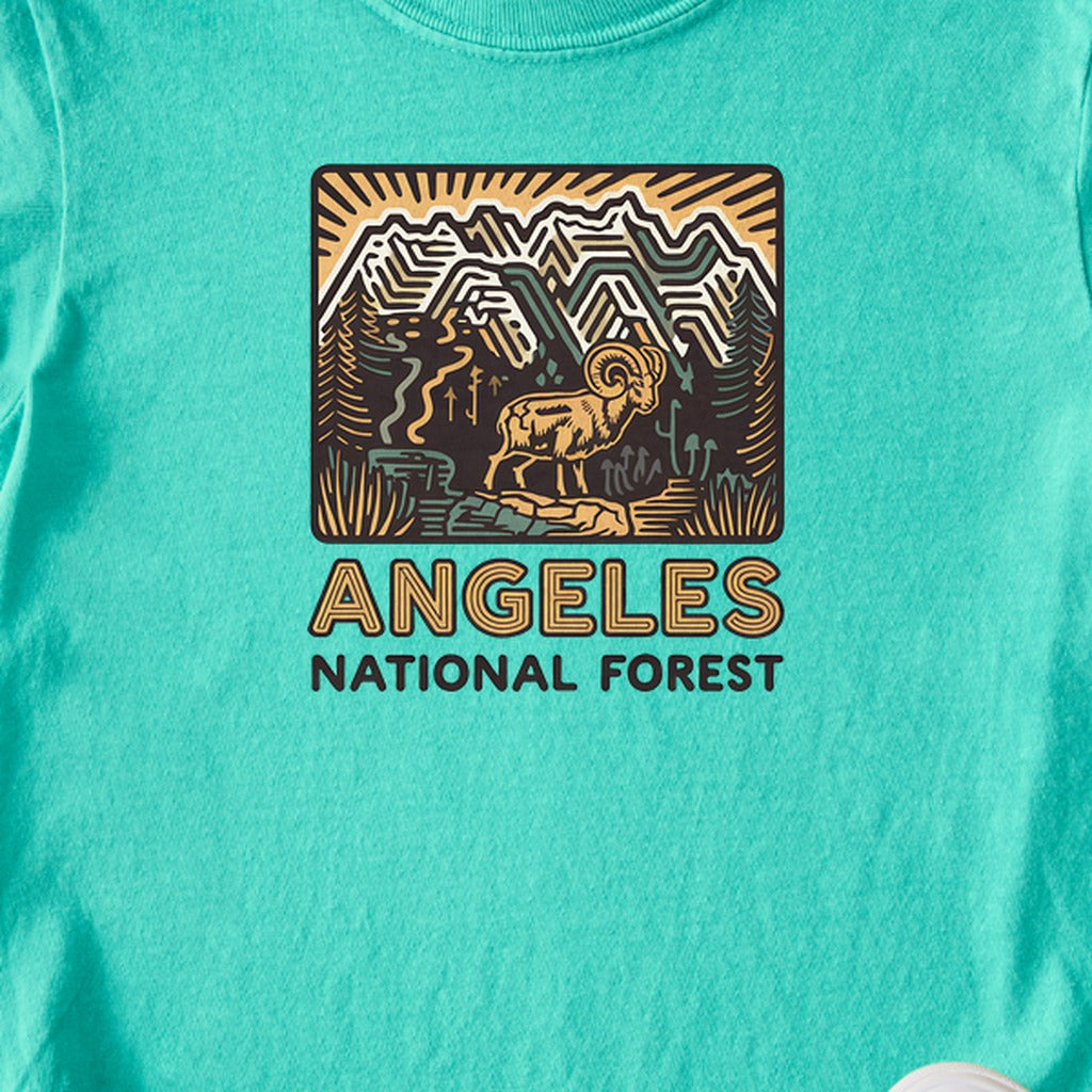 Angeles National Forest Vintage Kids Cotton T-Shirt