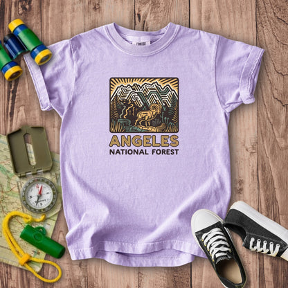 Angeles National Forest Vintage Kids Cotton T-Shirt