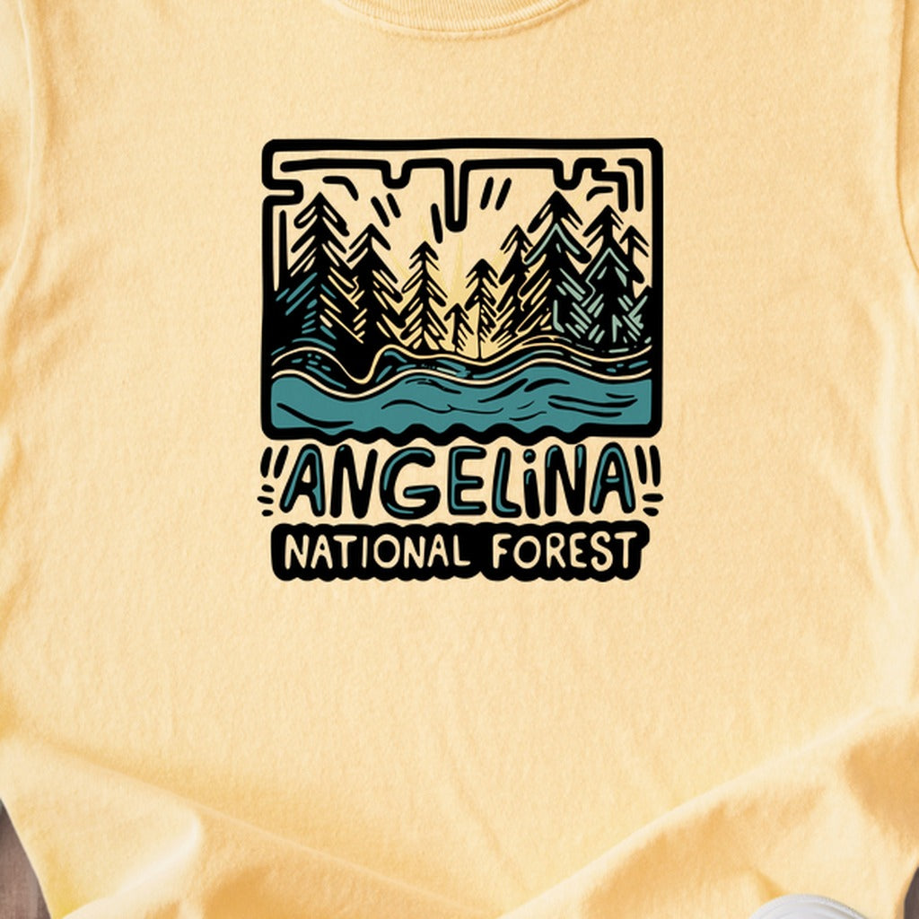 Angelina National Forest Kids Cotton T-Shirt