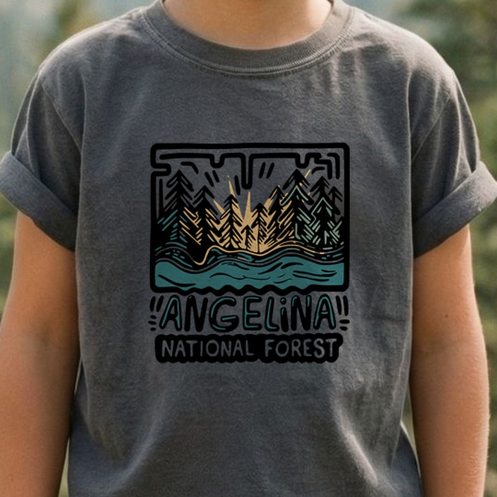 Angelina National Forest Kids Cotton T-Shirt