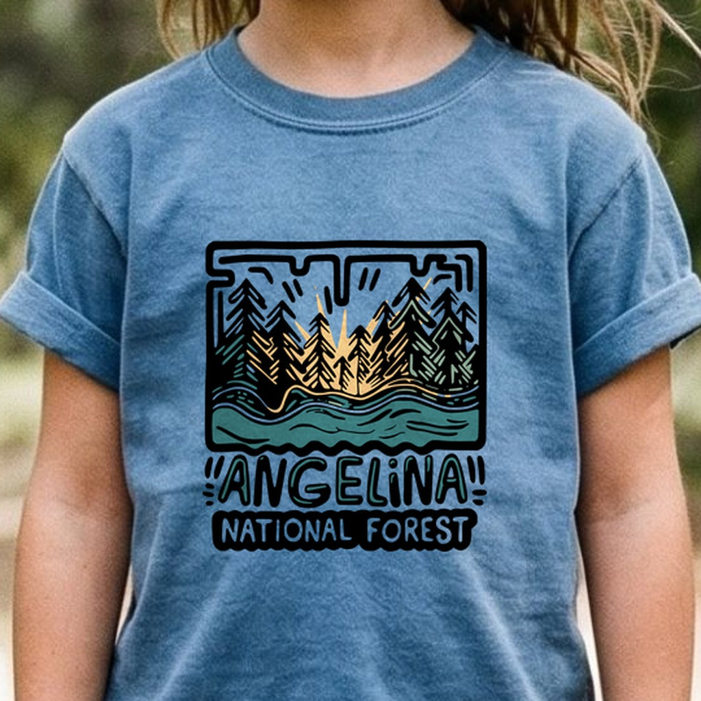 Angelina National Forest Kids Cotton T-Shirt