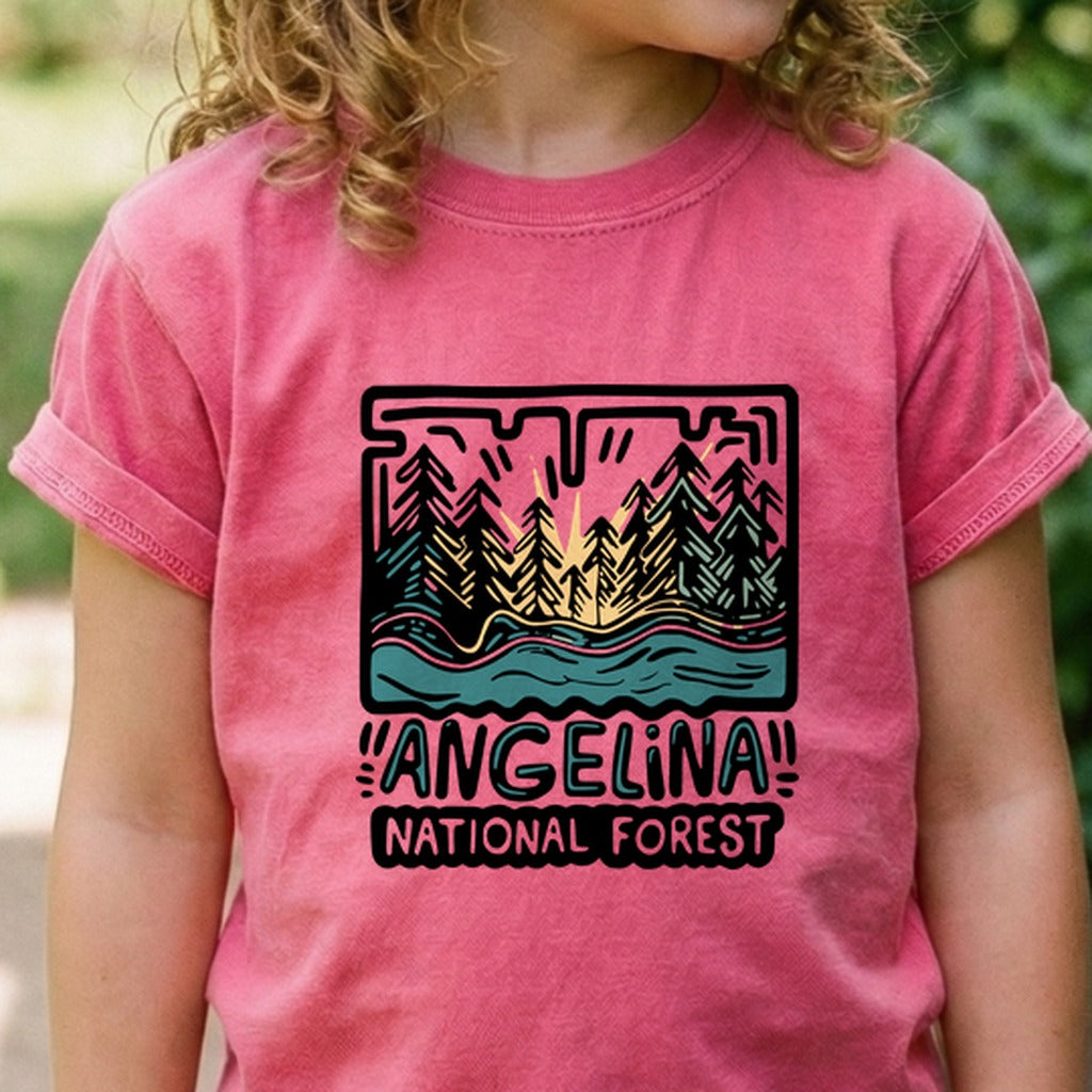 Angelina National Forest Kids Cotton T-Shirt
