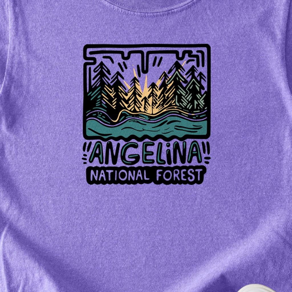 Angelina National Forest Kids Cotton T-Shirt