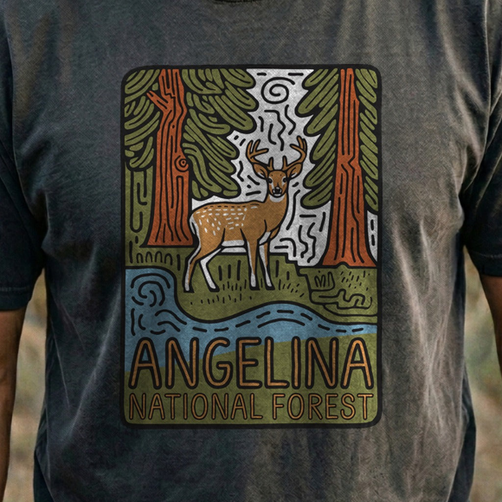 Angelina National Forest 2 Cotton T-Shirt