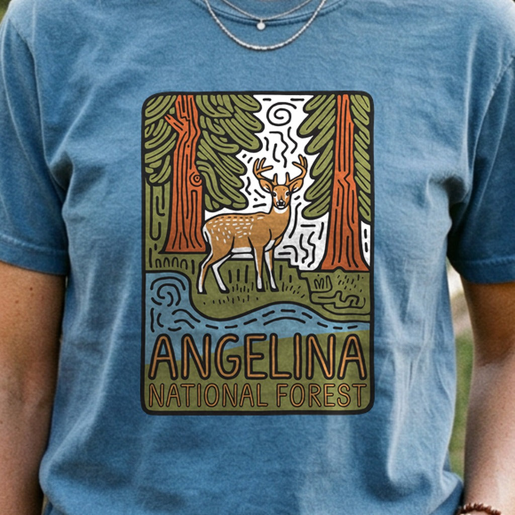 Angelina National Forest 2 Cotton T-Shirt