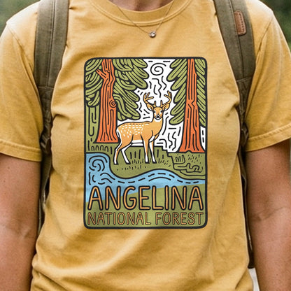 Angelina National Forest 2 Cotton T-Shirt