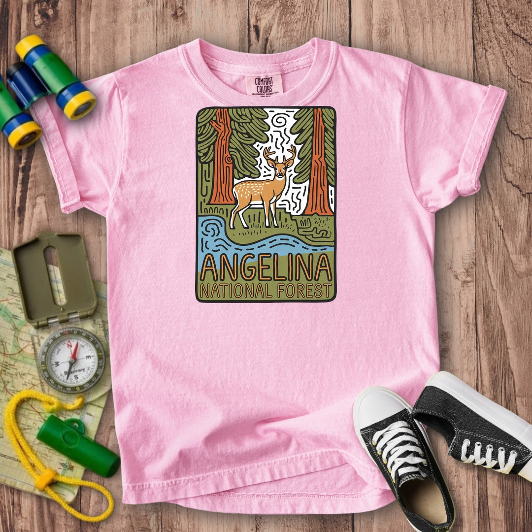 Angelina National Forest 2 Kids Cotton T-Shirt