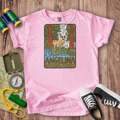 Angelina National Forest 2 Kids Cotton T-Shirt
