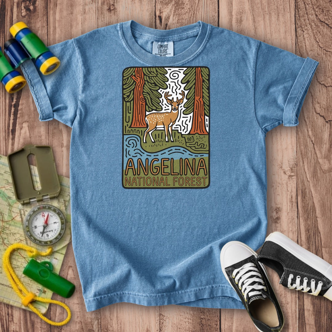 Angelina National Forest 2 Kids Cotton T-Shirt