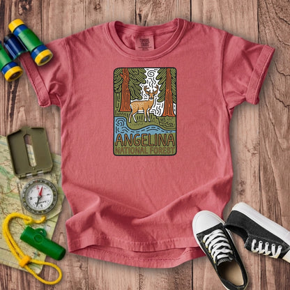 Angelina National Forest 2 Kids Cotton T-Shirt