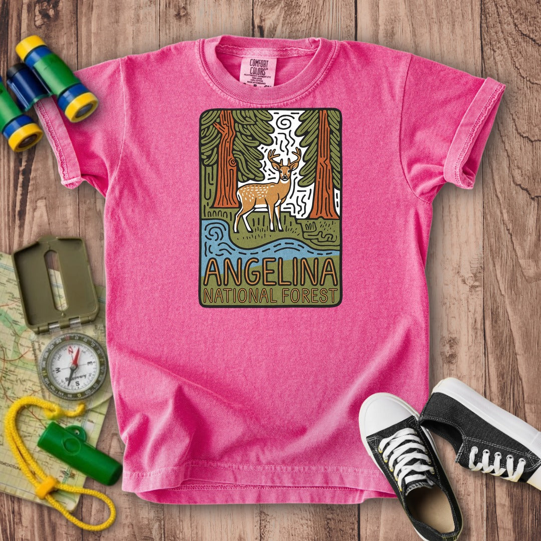 Angelina National Forest 2 Kids Cotton T-Shirt