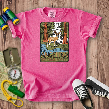 Angelina National Forest 2 Kids Cotton T-Shirt
