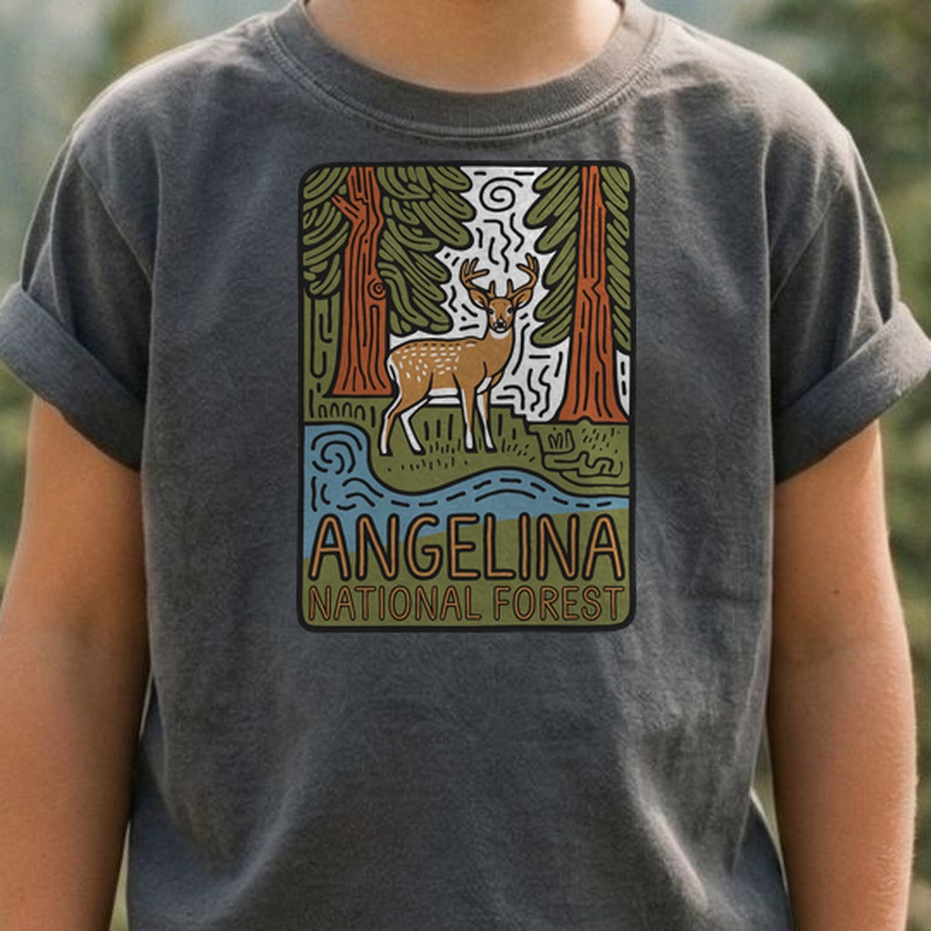 Angelina National Forest 2 Kids Cotton T-Shirt