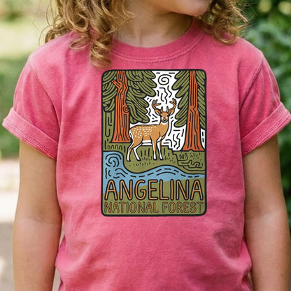 Angelina National Forest 2 Kids Cotton T-Shirt