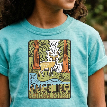 Angelina National Forest 2 Kids Cotton T-Shirt