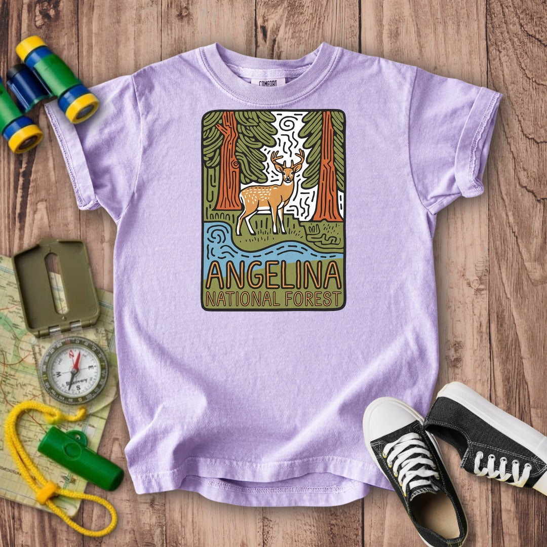 Angelina National Forest 2 Kids Cotton T-Shirt