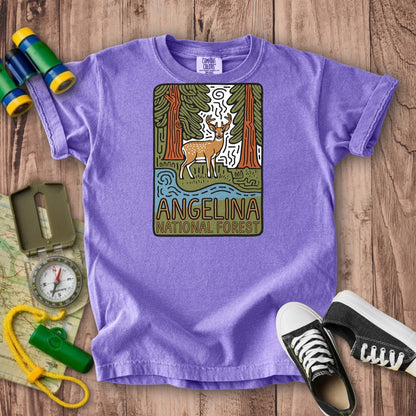 Angelina National Forest 2 Kids Cotton T-Shirt