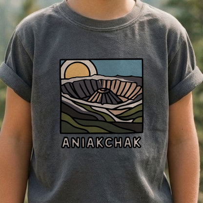 Aniakchak National Monument Kids Cotton T-Shirt