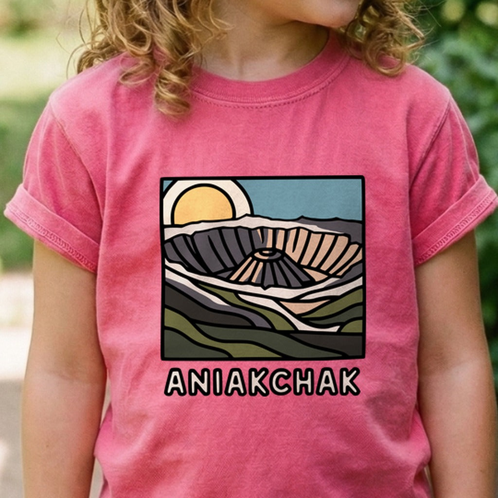 Aniakchak National Monument Kids Cotton T-Shirt