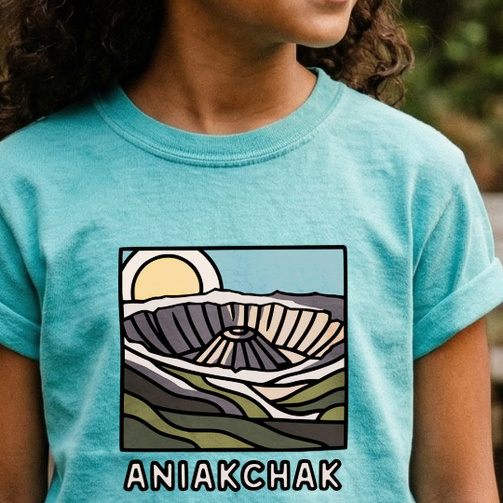 Aniakchak National Monument Kids Cotton T-Shirt