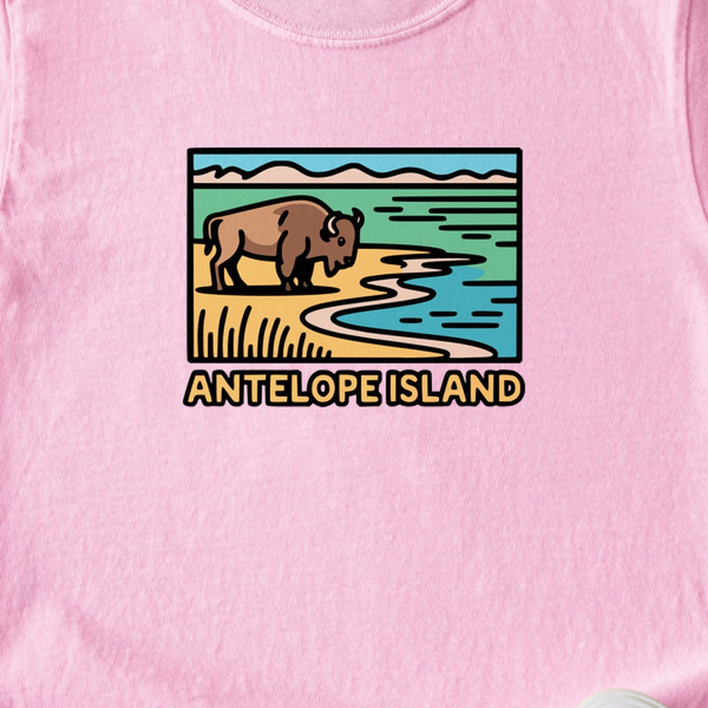 Antelope Island State Park Kids Cotton T-Shirt