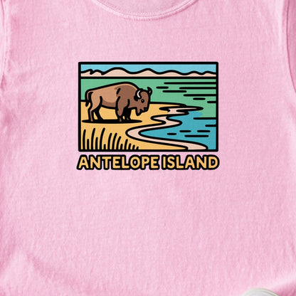 Antelope Island State Park Kids Cotton T-Shirt