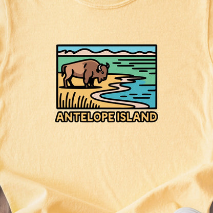 Antelope Island State Park Kids Cotton T-Shirt