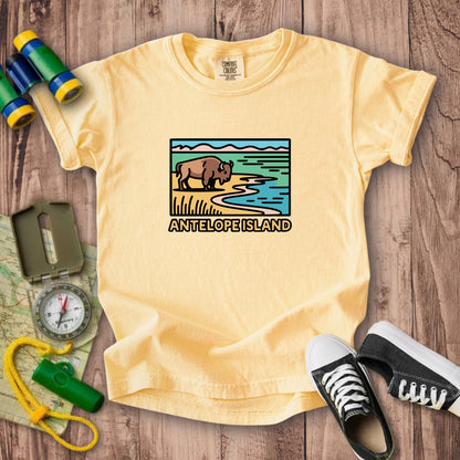 Antelope Island State Park Kids Cotton T-Shirt