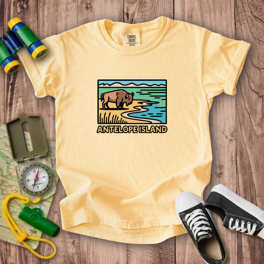 Antelope Island State Park Kids Cotton T-Shirt