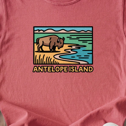 Antelope Island State Park Kids Cotton T-Shirt