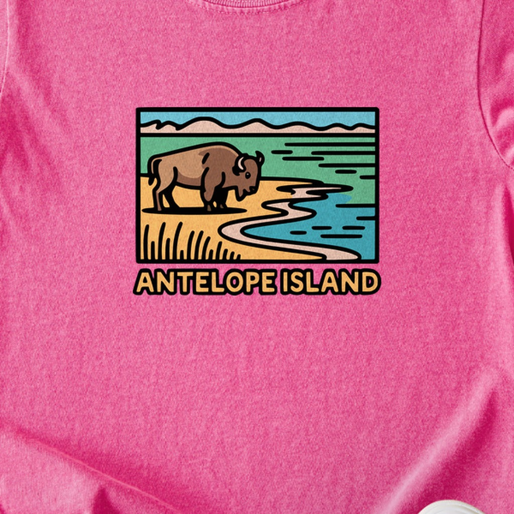 Antelope Island State Park Kids Cotton T-Shirt
