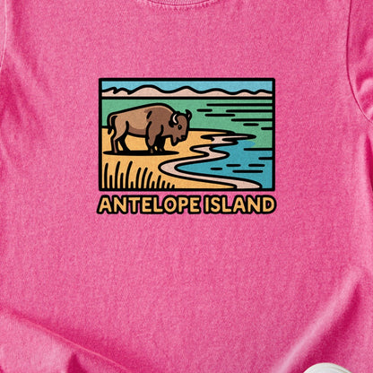 Antelope Island State Park Kids Cotton T-Shirt